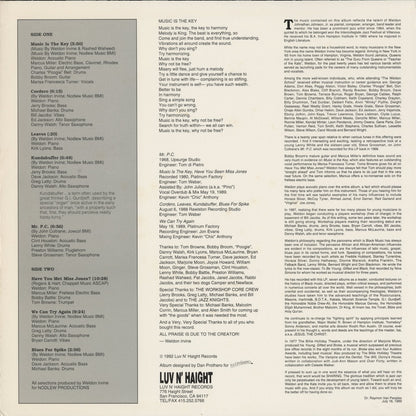 Weldon Irvine - Weldon & The Kats (LHLP007) LP 1992 US Luv N' Haight｜中古LP