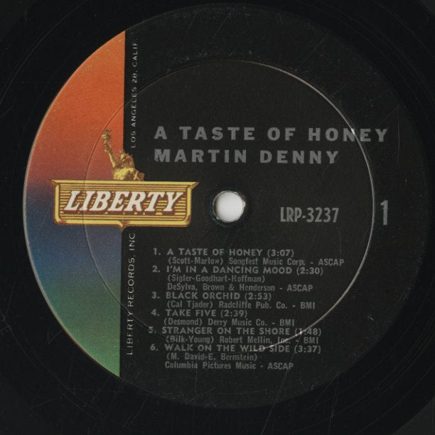 Martin Denny - A Taste Of Honey LP 1962 US Liberty エキゾチカ MONO