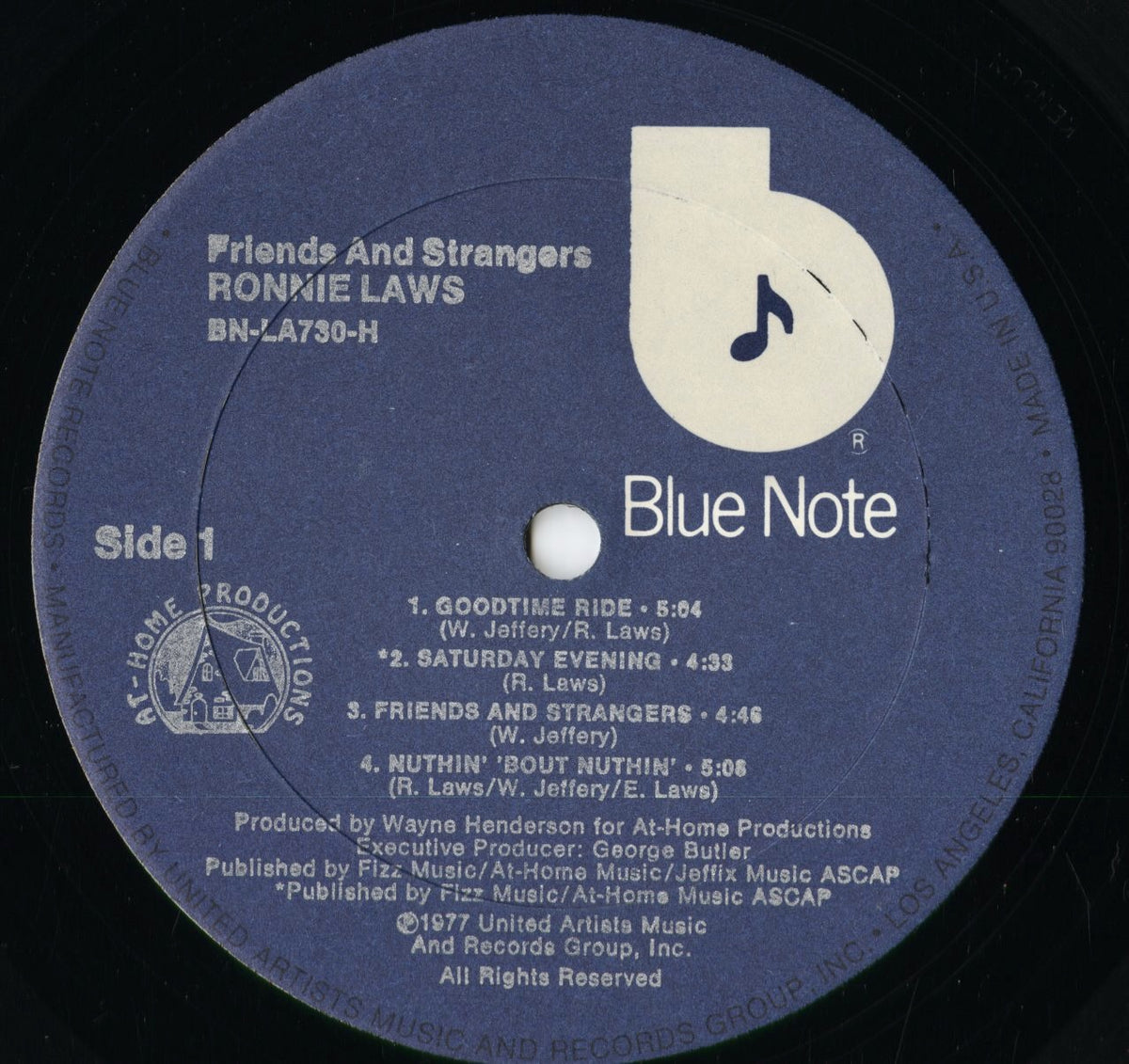Ronnie Laws - Friends & Strangers (BN-LA730H) 1977 US Blue Note｜中古LP