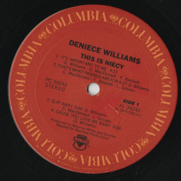 Deniece Williams / デニース・ウィリアムス / This Is Niecy (PC 34242)
