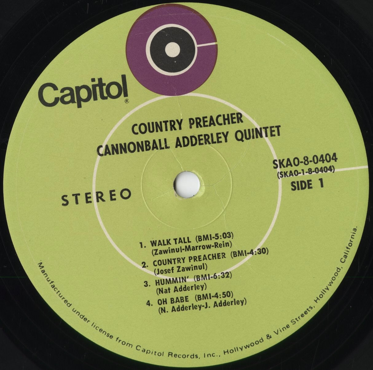 キャノンボール・アダレイ / Cannonball Adderley『Country Preacher
