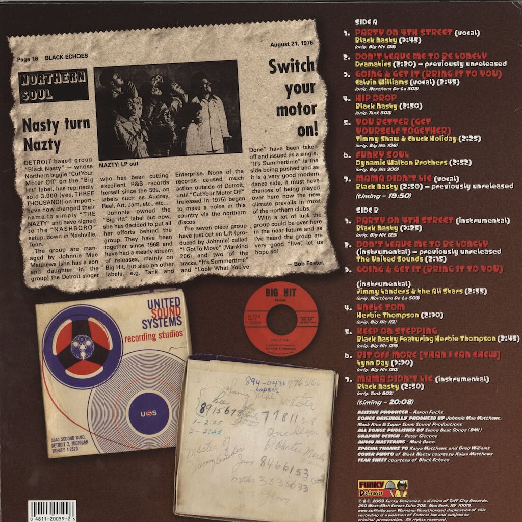 V.A./ Funky Funky Detroit (DEL LP 0058)