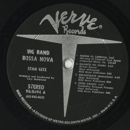 Stan Getz / スタン・ゲッツ / Big Band Bossa Nova (V6-8494)