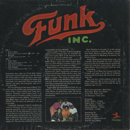 Funk Inc. / ファンク・インク / Funk Inc (PRST-10031)