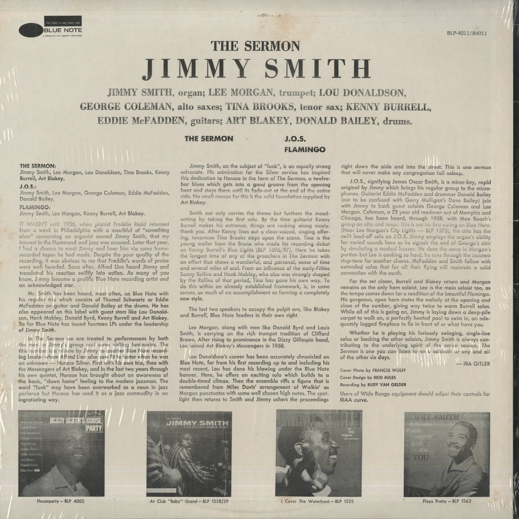 Jimmy Smith / ジミー・スミス / The Sermon! (BST 84011) – VOXMUSIC 