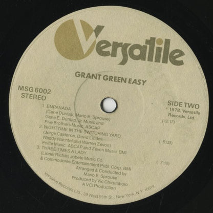 Grant Green / グラント・グリーン / Easy (MSG6002)