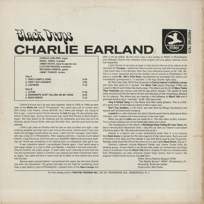 Charles Earland / チャールズ・アーランド / Black Drops (PRST7815)