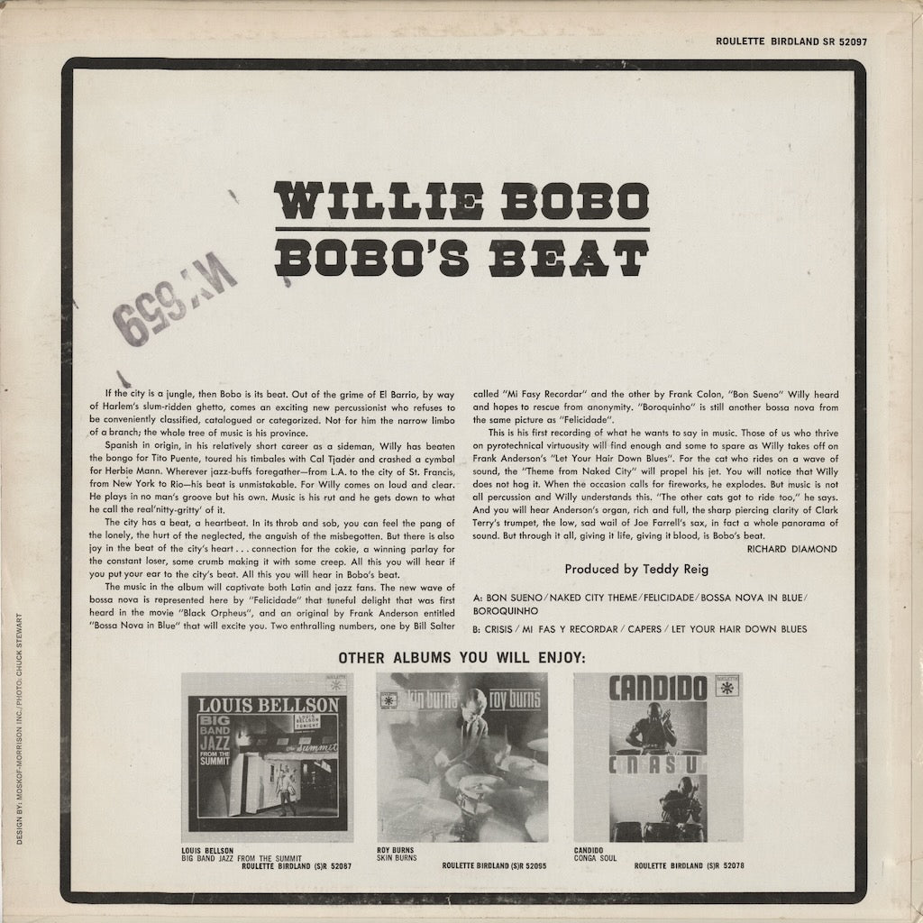 Willie Bobo / ウィリー・ボボ / Bobo's Beat (R52097)