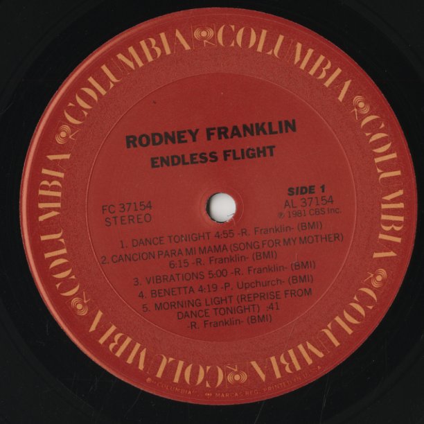 Rodney Franklin / ロドニー・フランクリン / Endless Flight (FC37154)