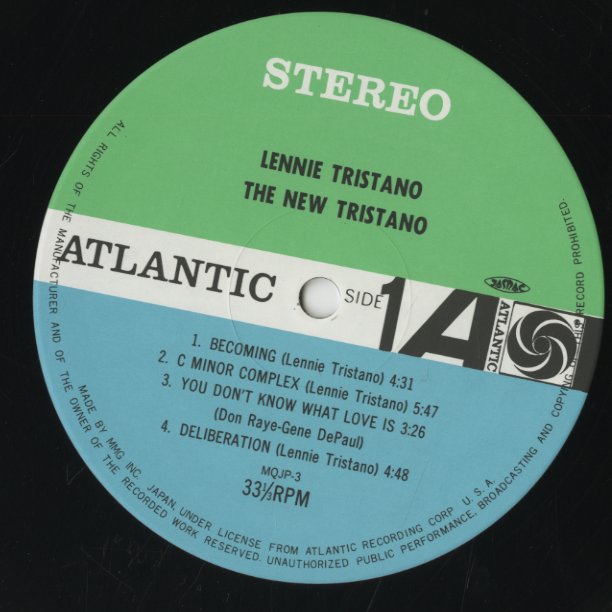 Lenny Tristano / レニー・トリスターノ / The New Tristano (SGD-64)