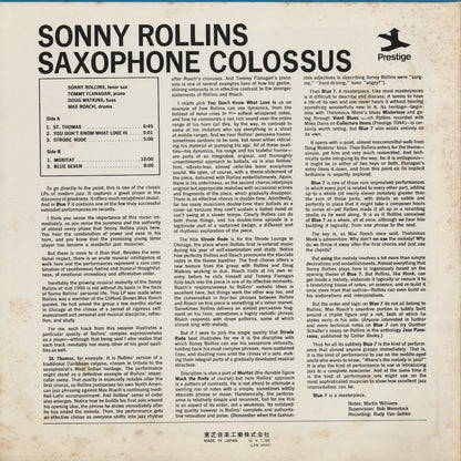Sonny Rollins / ソニー・ロリンズ / Saxophone Colossus (LPR-8850) 1973 JPN Pressing