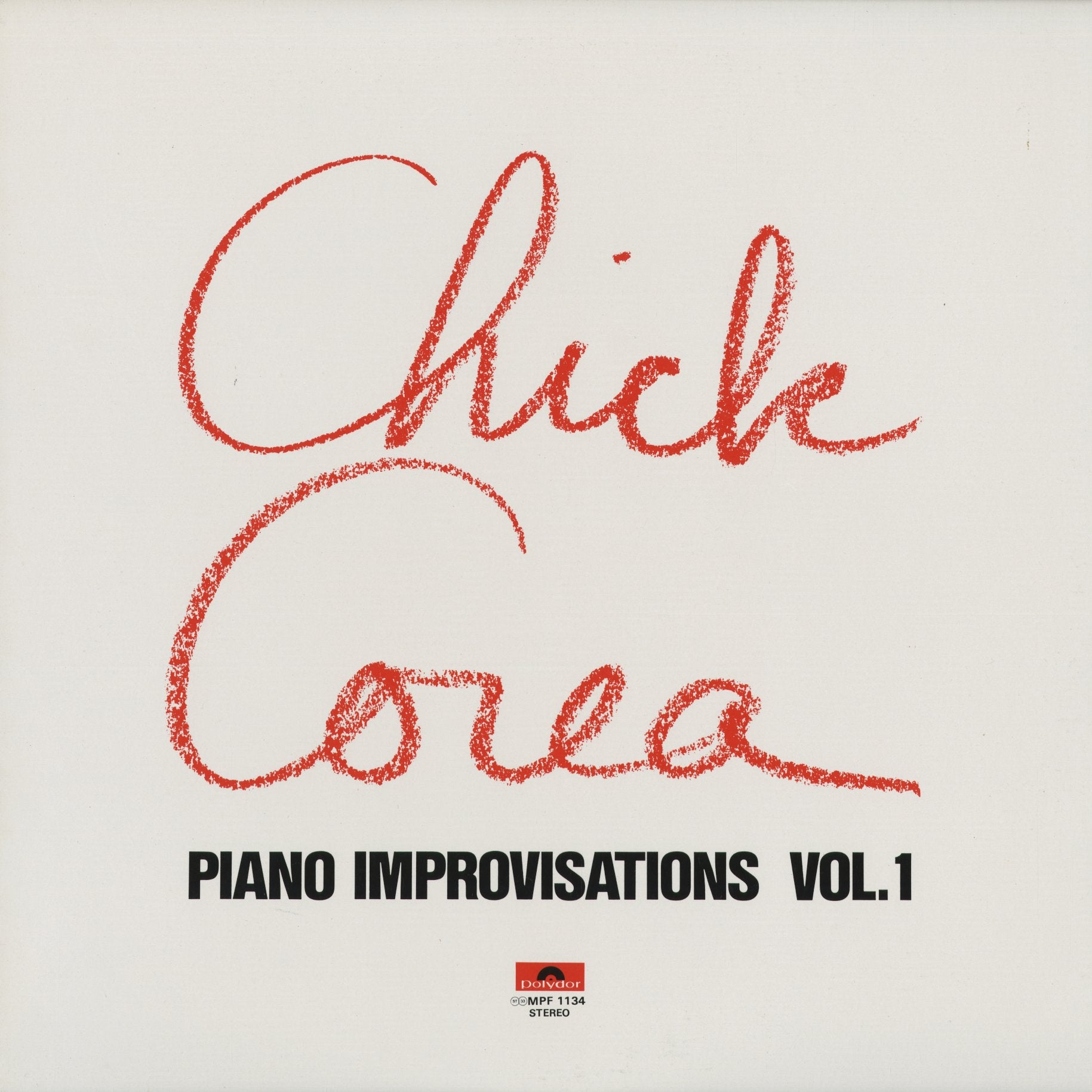 Chick Corea – Piano Improvisations Vol.1 (MP 2223) 1972 JPN Polydor｜中古LP  チック・コリア