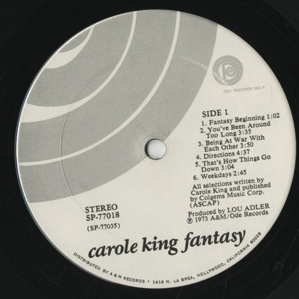 Carole King / キャロル・キング / Fantasy (SP77018)