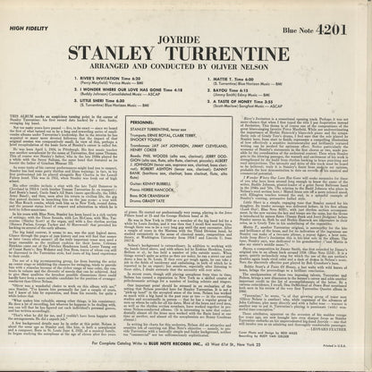 Stanley Turrentine / スタンリー・タレンタイン / Joyride (BLP4201)