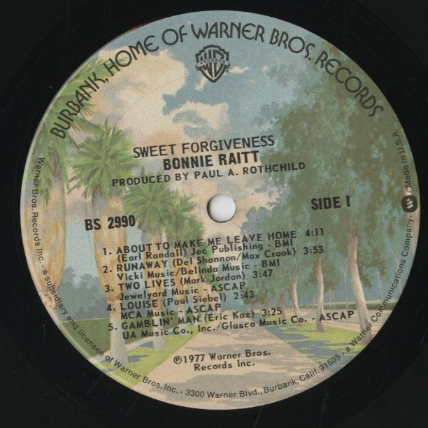 Bonnie Raitt / ボニー・レイット / Sweet Forgiveness (BS2990)