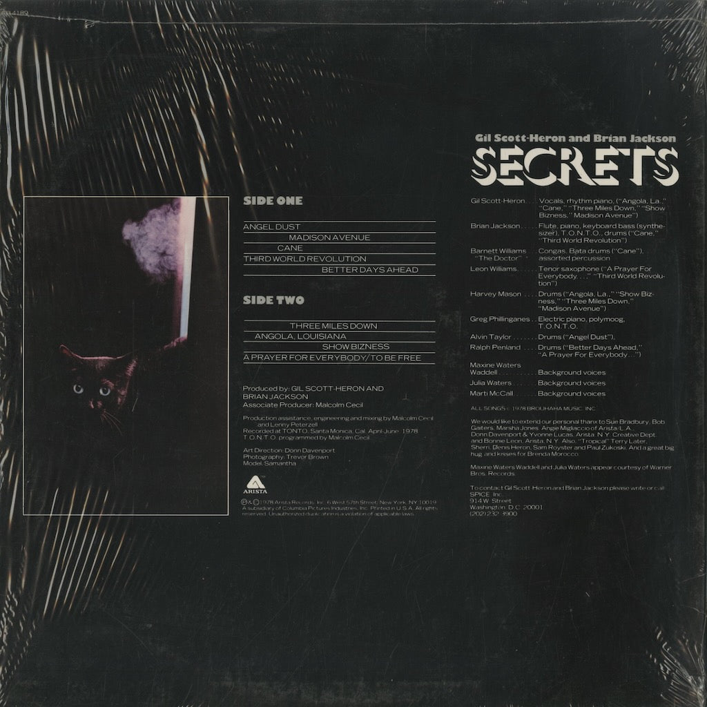 Gil Scott Heron / ギル・スコット・ヘロン　ブライアン・ジャクソン / Secrets (AB 4189)