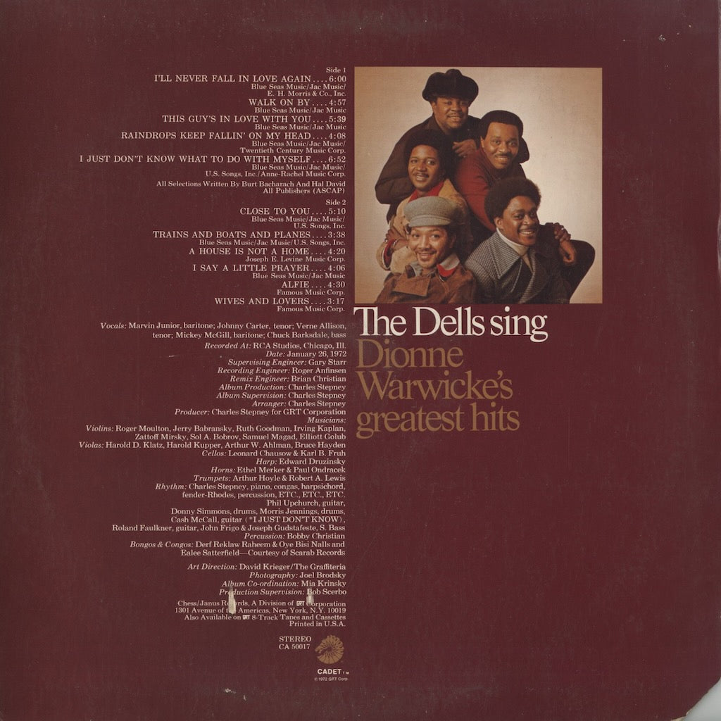 The Dells / デルズ / The Dells Sing Dionne Warwicke's Greatest Hits (CA 50017)