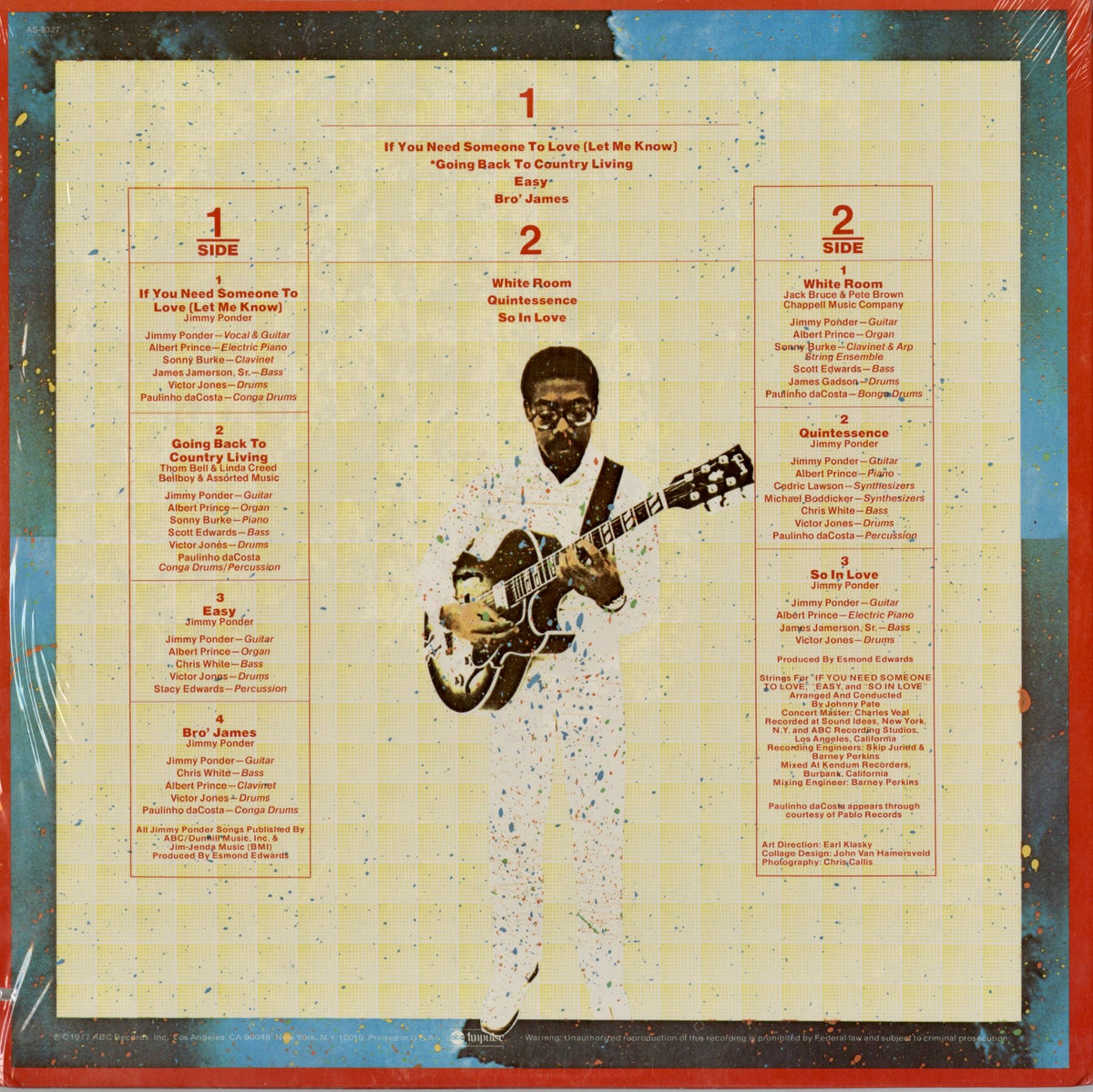 Jimmy Ponder - White Room (AS-9327) 1977 US ABC Impulse｜中古LP