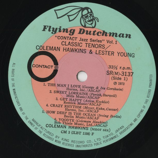 Coleman Hawkins And Lester Young / コールマン・ホーキンス　レスター・ヤング / Classic Tenors (SR(M)-3137)