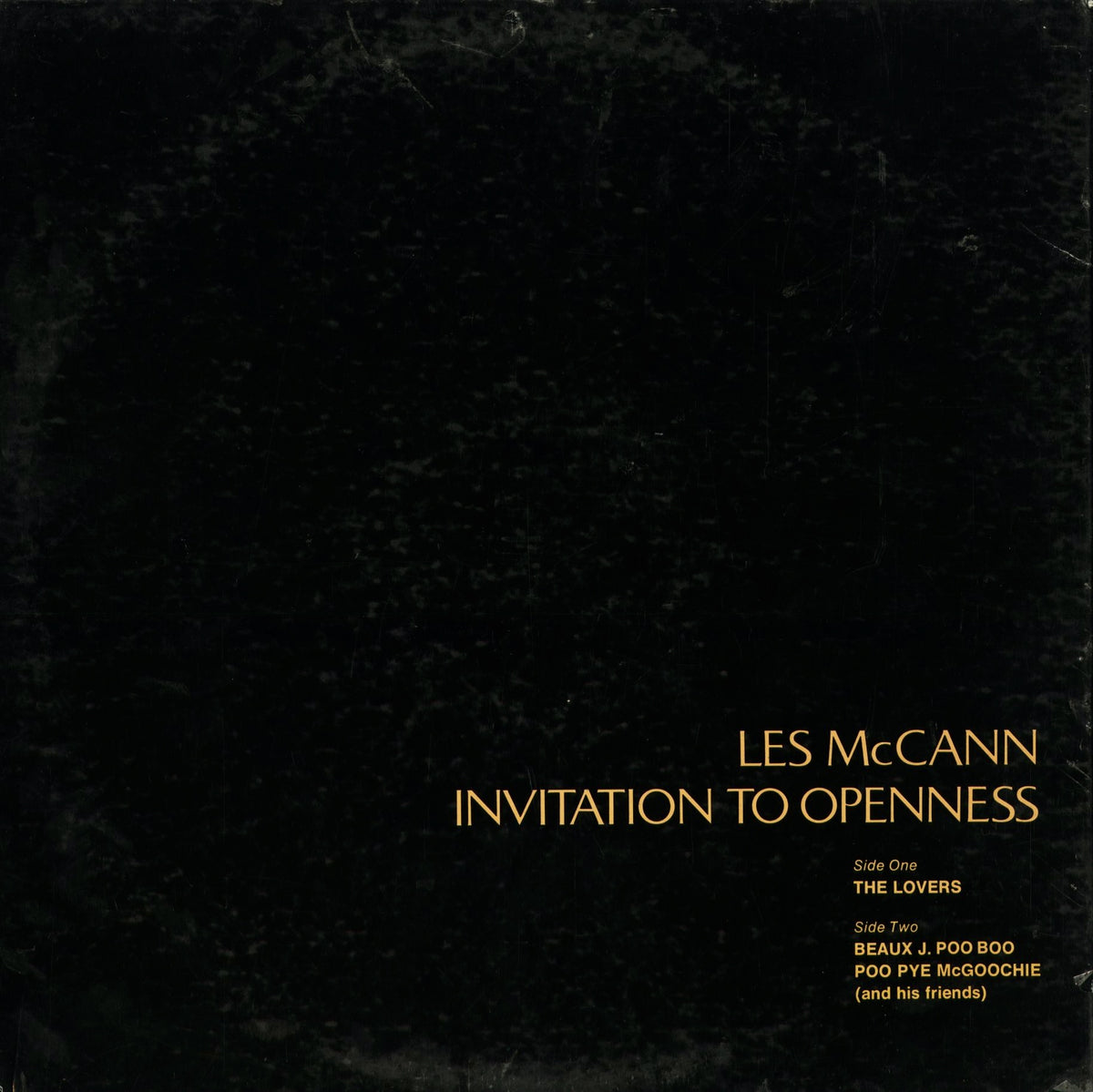 Les McCann - Invitation To Openness (SD 1603) 1972 US Atlantic｜中古LP