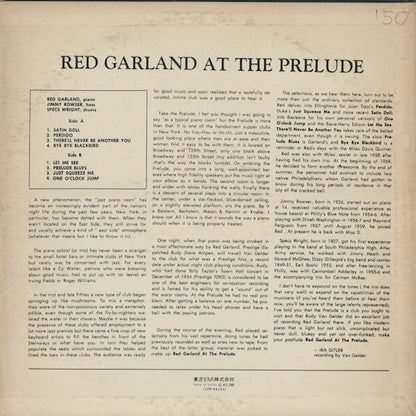 Red Garland - At The Prelude (LPP-88153) 1974 JPN Prestige - 東芝EMI｜中古LP)