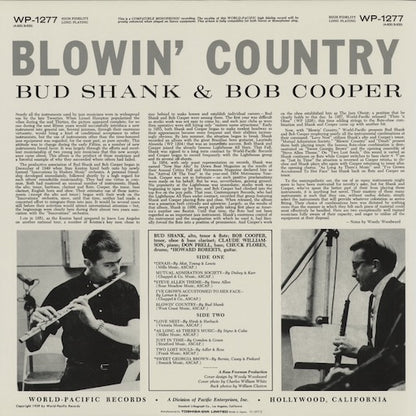 Bud Shank And Bob Cooper - Blowin' Country (PJ-1277) 1992 JPN Pacific Jazz｜中古LP