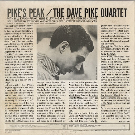 Dave Pike - Pike's Peak (ECPZ-9) LP 1974 JPN Epic CBS/Sony｜中古LP