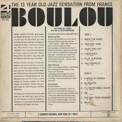 Boulou / ブールー / The 13 Year Old Jazz Sensation From France (FCL-4211)