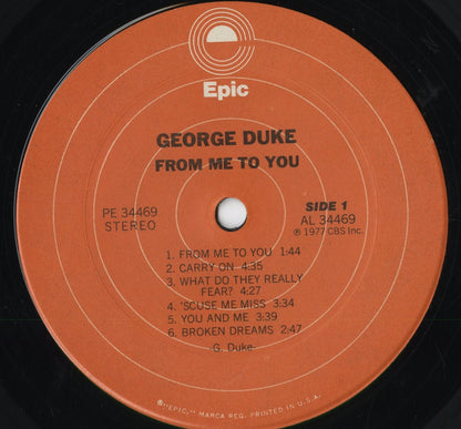 George Duke - From Me To You (PE 34469) 1977 US Epic｜中古LP