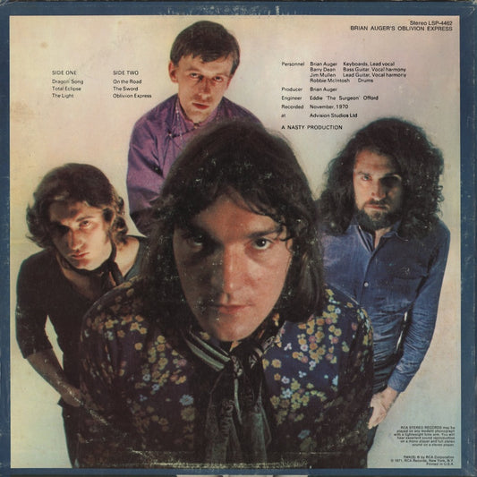 Brian Auger / ブライアン・オーガーズ・オブリビオン・エクスプレス / Brian Auger's Oblivion Express (LSP-4462)