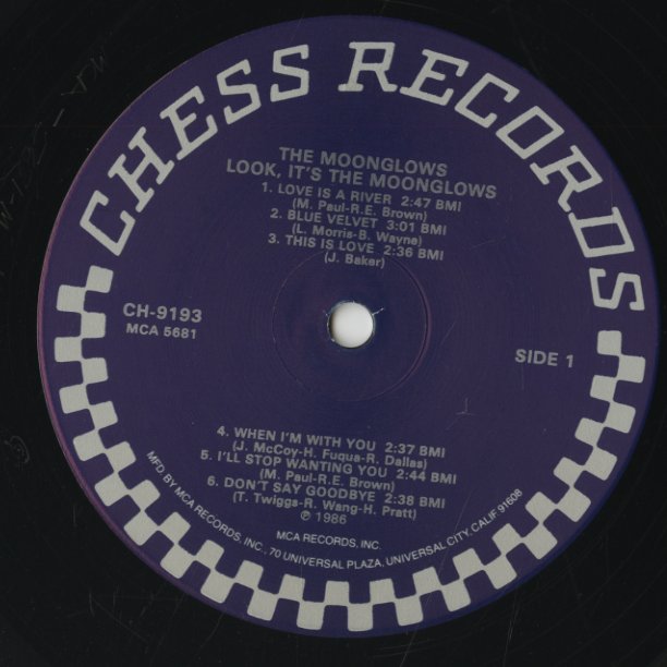 The Moonglows / ムーングロウズ / Look, It's The Moonglows (CH-9193)