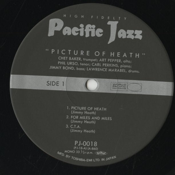 Chet Baker - Art Pepper / チェット・ベイカー　アート・ペッパー / Picture Of Heath (PJ-0018)