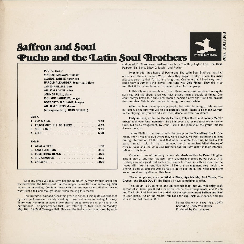 Pucho & The Latin Soul Brothers / プーチョ＆ラテン・ソウル