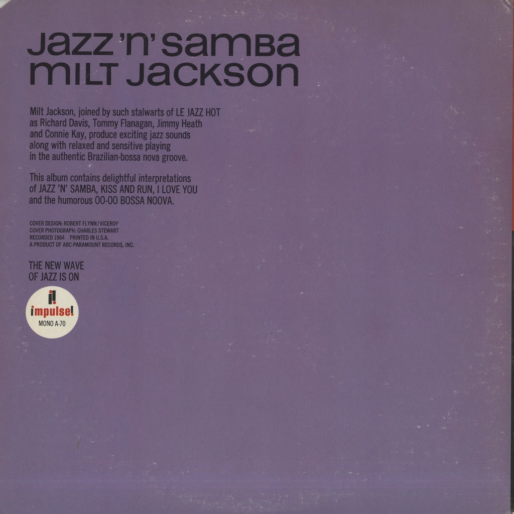 Milt Jackson / ミルト・ジャクソン / Jazz 'N' Samba (AS-70)