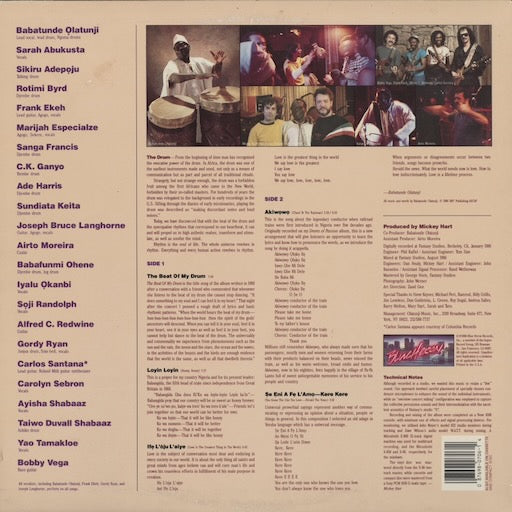 Babatunde Olatunji - Dance To The Beat Of My Drum (BLU 706) LP 1986 US Blue Heron｜中古LP