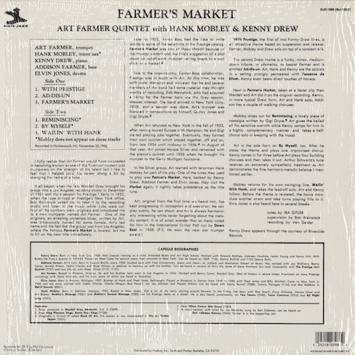 Art Farmer - Farmer's Market (OJC-398) LP 1989 US Prestige｜中古LP