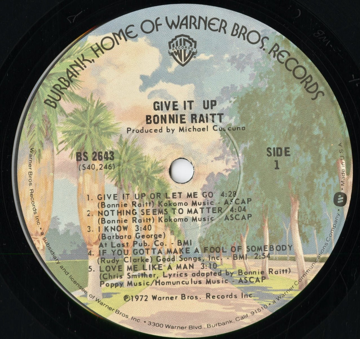 Bonnie Raitt - Give It Up (BS 2643) 1976 US Warner Bros.｜中古LP