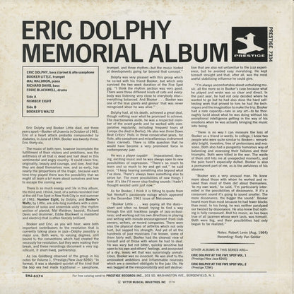 Eric Dolphy / エリック・ドルフィ / Memorial Album Recorded Live At Five Spot (SMJ-6574)