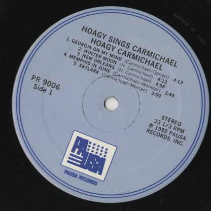 Hoagy Carmichael / ホーギー・カーマイケル / Hoagy Sings Carmichael (PR9006)