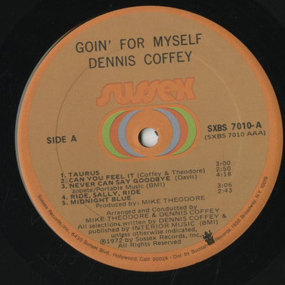 Dennis Coffey / デニス・コフィ / Goin' For Myself (SXBS 7010)