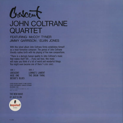 John Coltrane / ジョン・コルトレーン / Crescent (YS-8506AI)