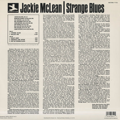 Jackie McLean / ジャッキー・マクリーン / Strange Blues (OJC-354)