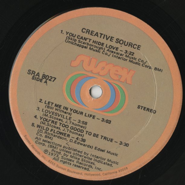 Creative Source / クリエイティヴ・ソース (1973) (SRA 8027)