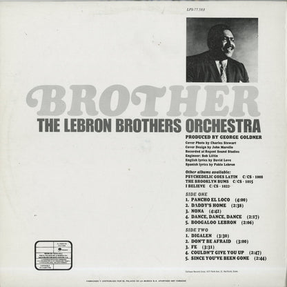 The Lebron Brothers Orchestra / ルブロン・ブラザーズ / Brother (LPS-77.583)