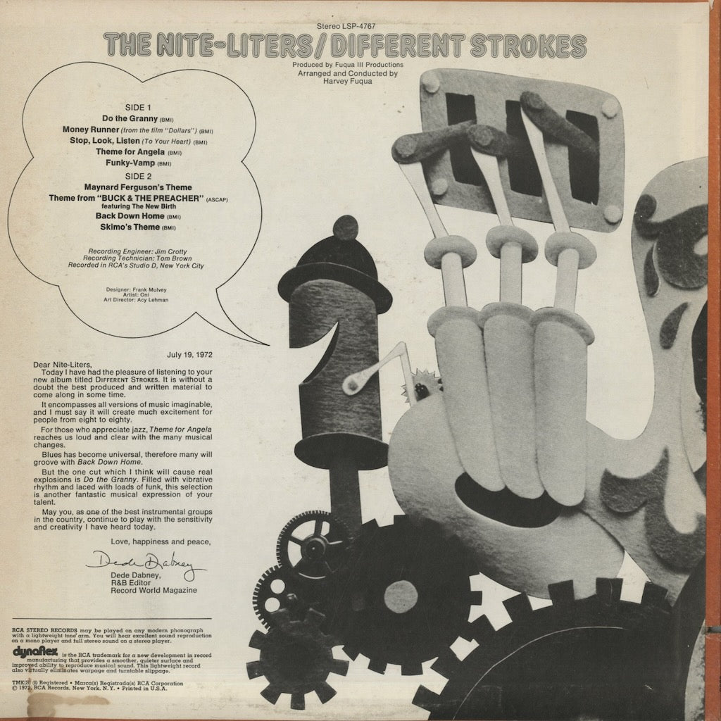 The Nite-Liters / ナイト・ライターズ / Different Strokes (LSP-4767)