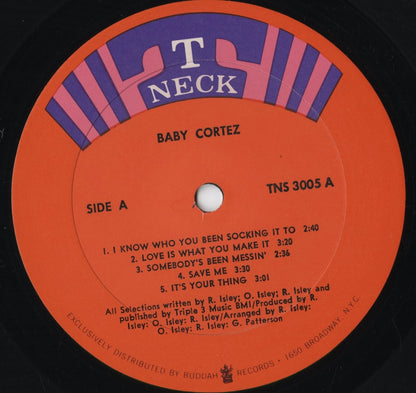 Baby Cortez - The Isley Brothers Way (TNS 3005) 1970 US T-Neck｜中古LP