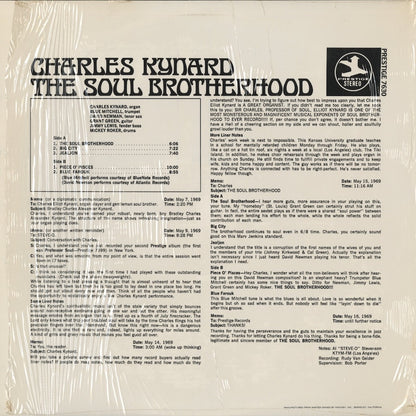 Charles Kynard / チャールズ・カイナード / The Soul Brotherhood (PR 7630) 1992 Reissue