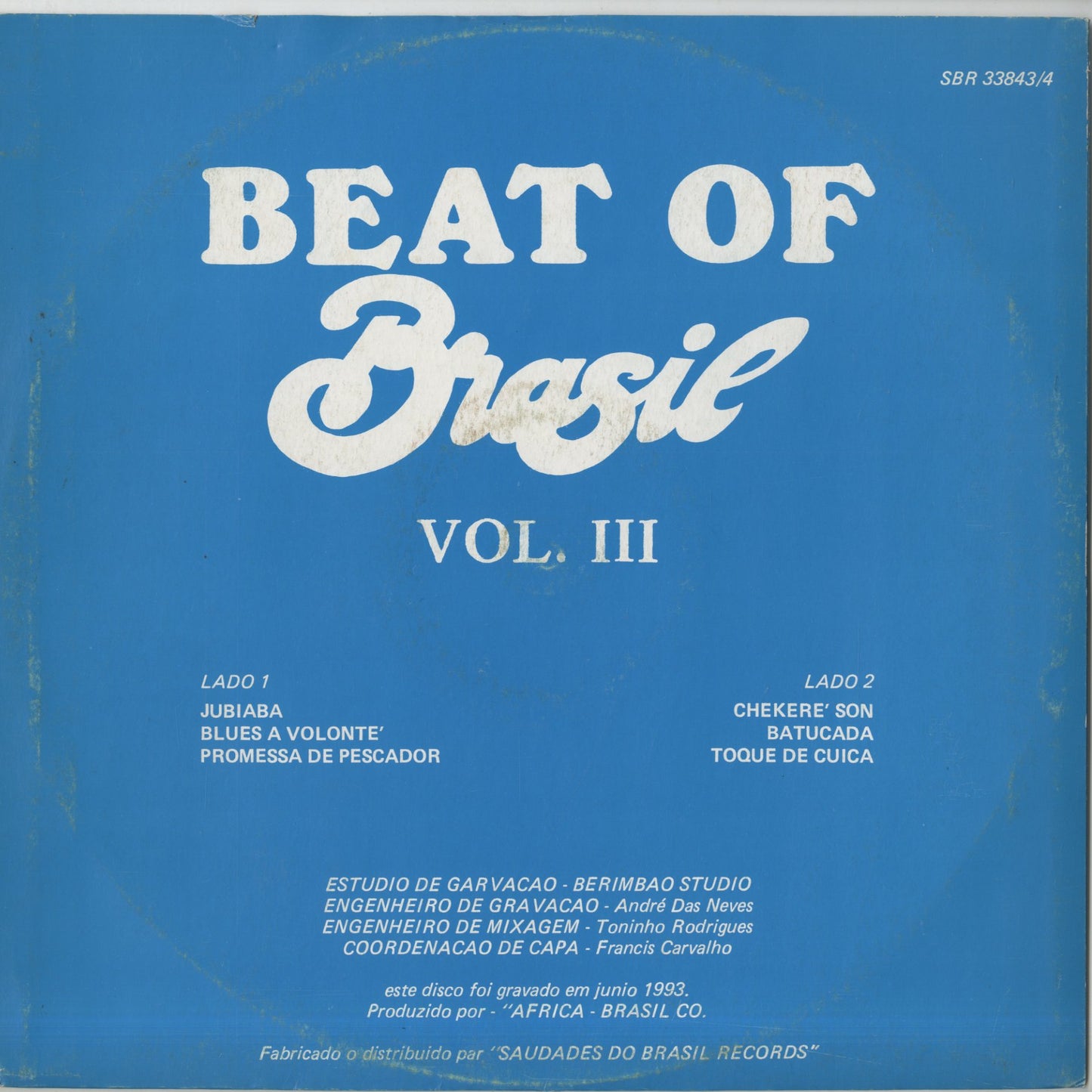 V.A./ Beat of Brasil 3 (SBR 33843/4 )