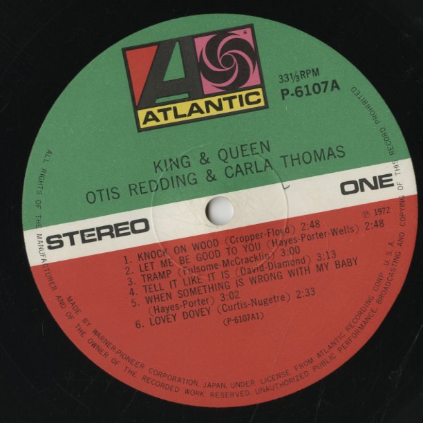 Otis Redding & Carla Thomas / オーティス・レディング　カーラ・トーマス / King & Queen (P-6107A)