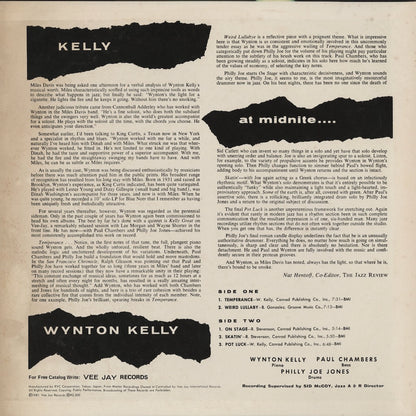 Wynton Kelly / ウィントン・ケリー / Kelly At Midnite (RJL-6014) 1981 JPN Pressing